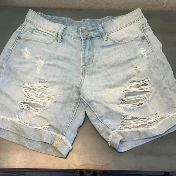 ARTICLES OF SOCIETY Distressed Denim Shorts - Picture 2 of 7